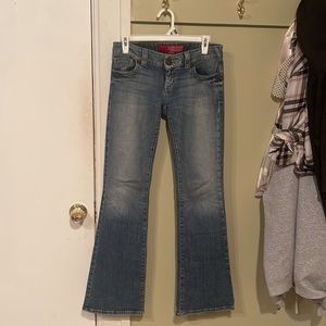 Guess 81 ultra low rise Daredevil Y2K a$$ flares size 26